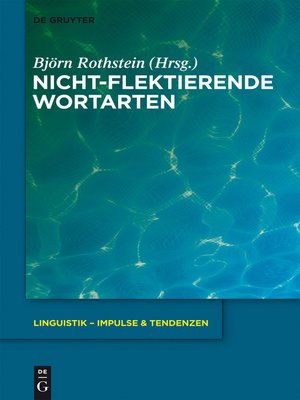 cover image of Nicht-flektierende Wortarten